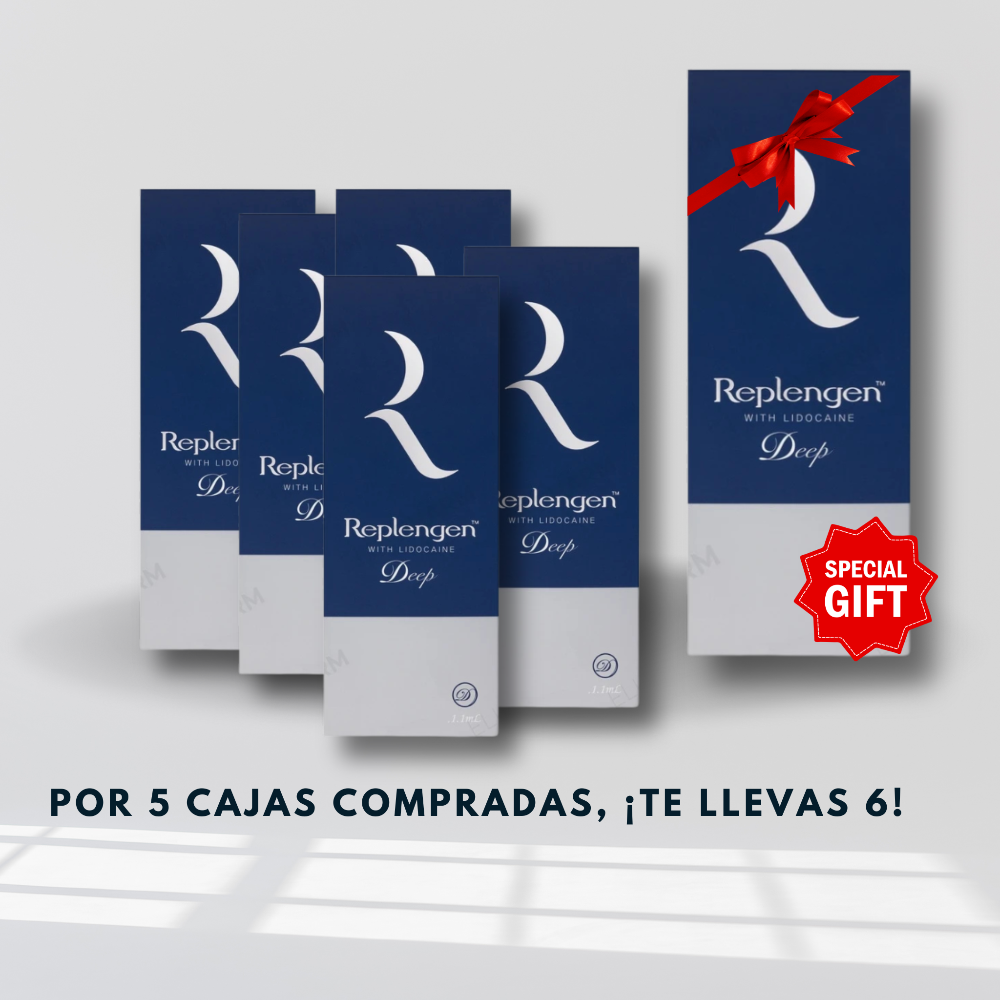 PACK EXCLUSIVO: 5 REPLEGEN DEEP LIDOCAINE + 1 GRATIS