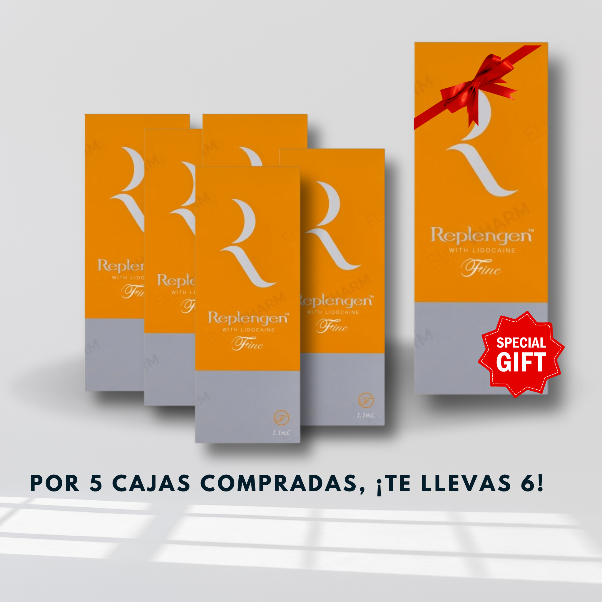 PACK EXCLUSIVO: 5 REPLEGEN FINE LIDOCAINE + 1 GRATIS