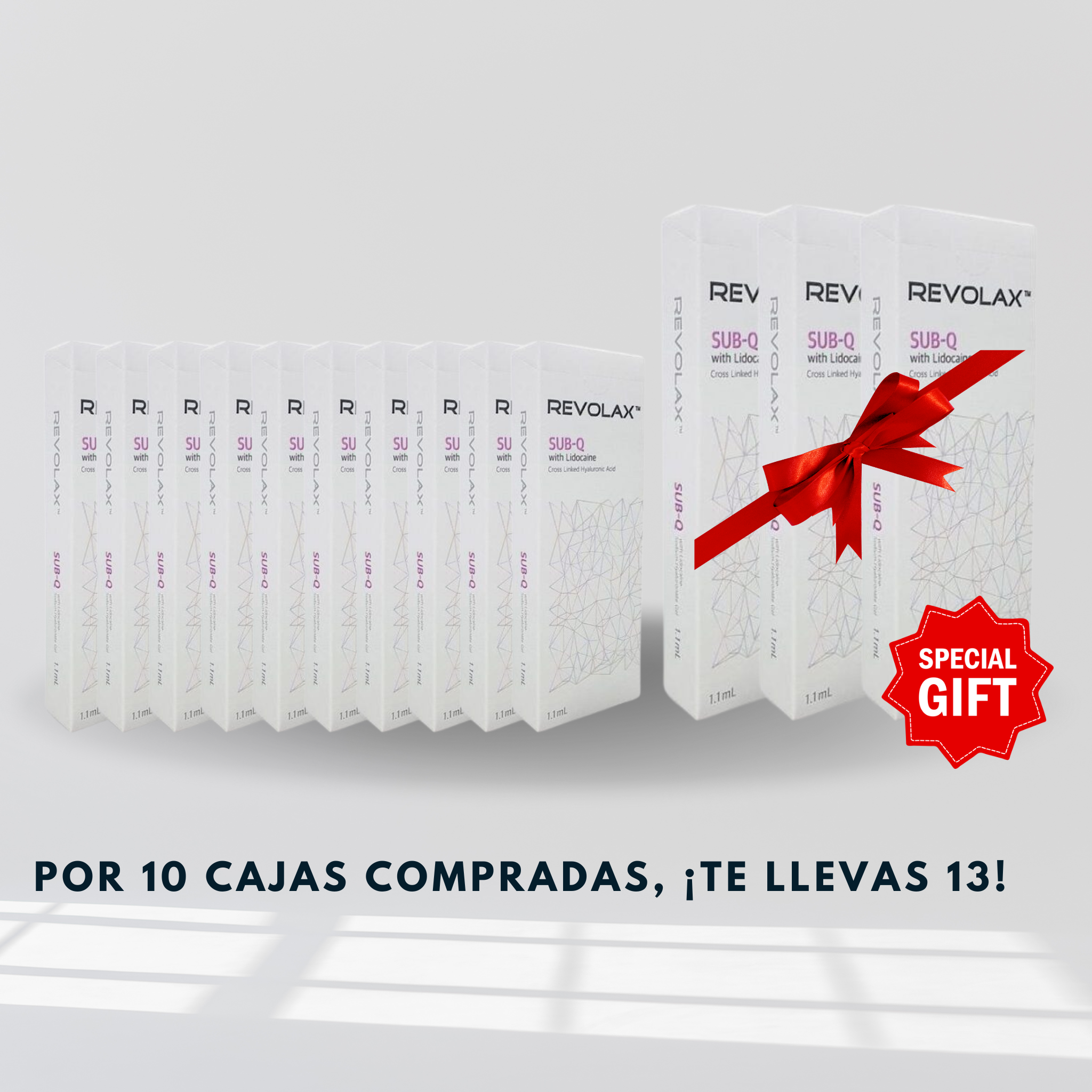 MEGA PACK: 10 REVOLAX SUBQ LIDOCAINE + 3 GRATIS